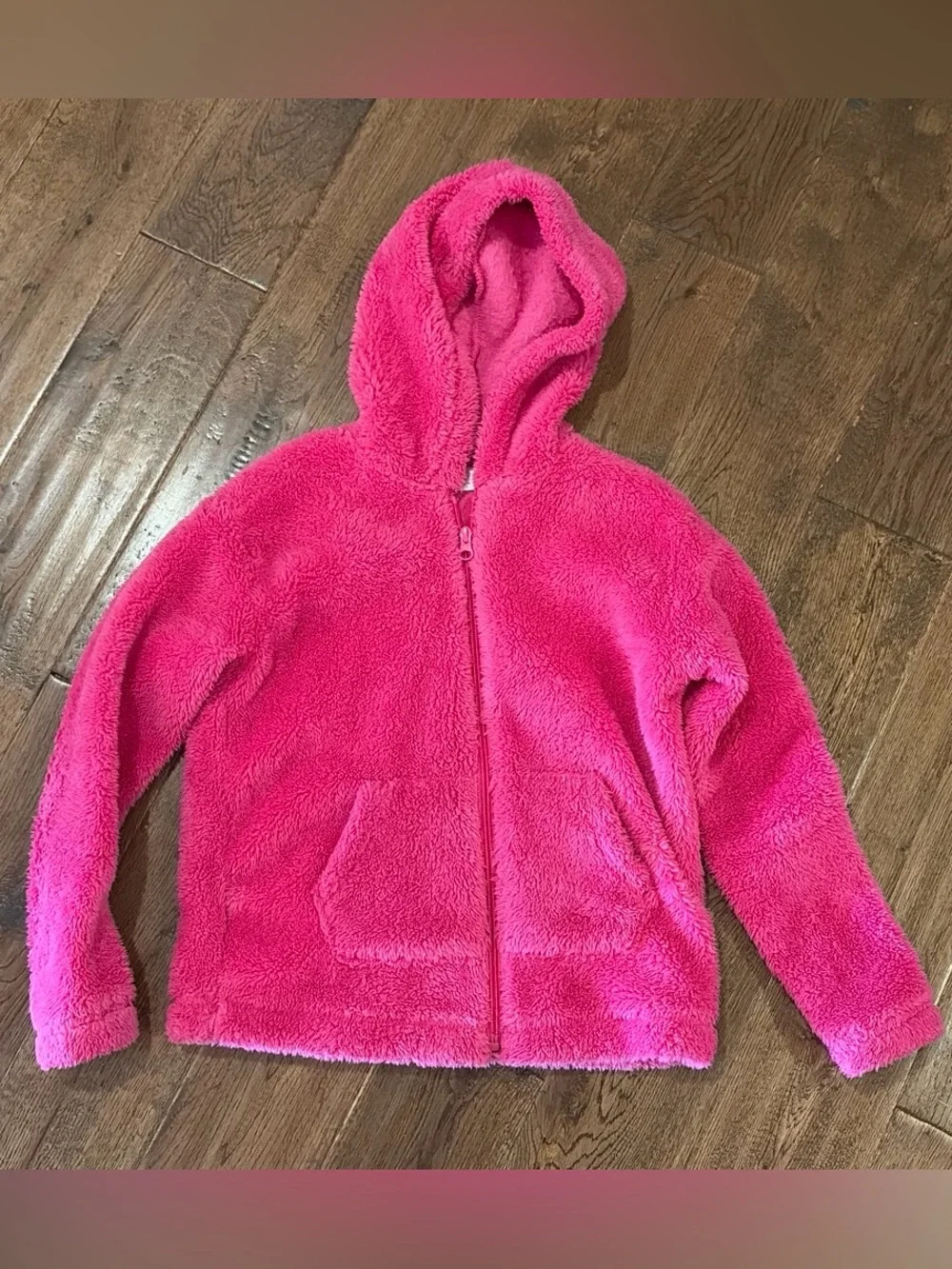 Girls Pink Fluffy Jacket